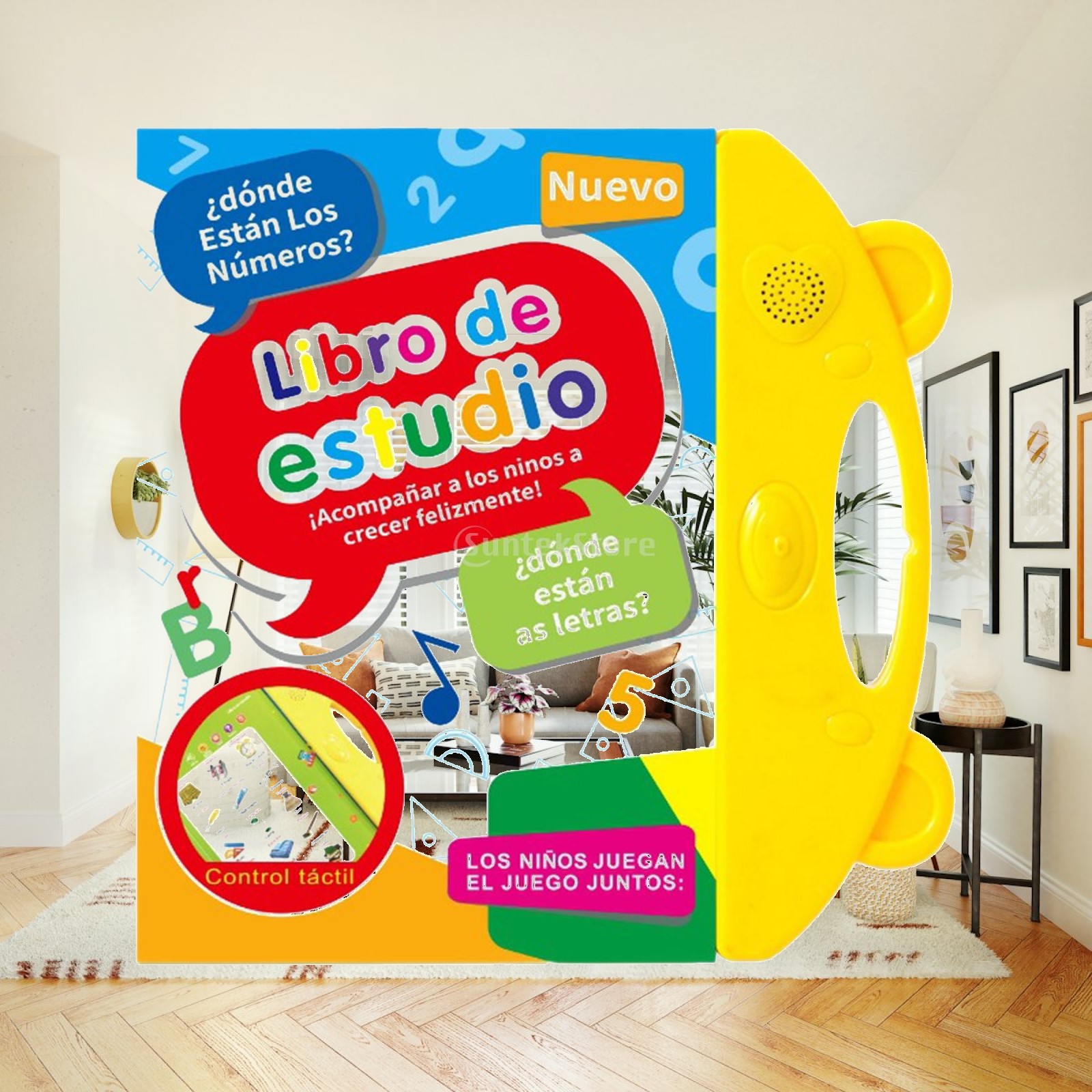 Audio Music Image - Zweisprachiges Spanisch-Englisch-Soundbuch für Kinder zum Lernen