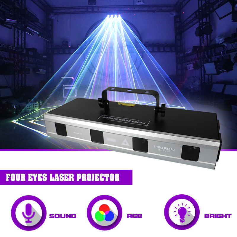 Audio Music Dj - Sunart 4 W 4 Augen Laser