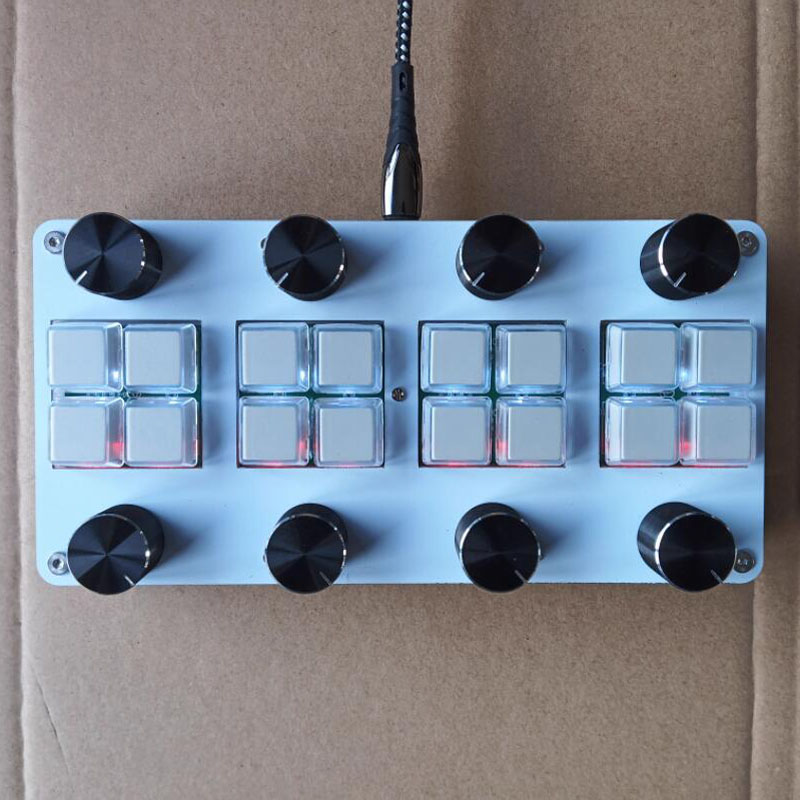 Midi Controller Pad - Mit 8 Schaltern und 8 Dämpfungsknöpfen